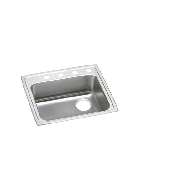 Lustertone Stainless Steel 25 X 21-1/4 X 6-1/2 Single Bowl Top Mount Ada Sink